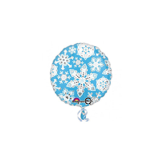 18"46cm Snowflakes Blue Folija balon