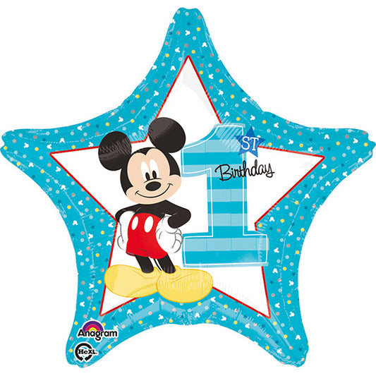 Star Mickey 1st Birthday Folija Balon
