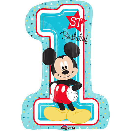 Mickey 1st Birthday Folija Balon