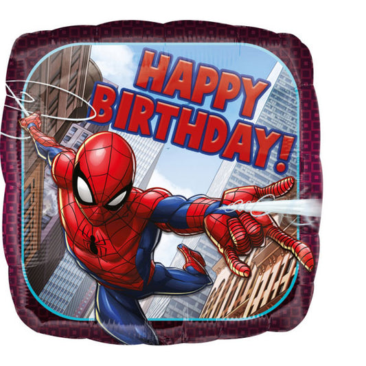 18"46cm Spider-Man Happy Birthday  folija balon