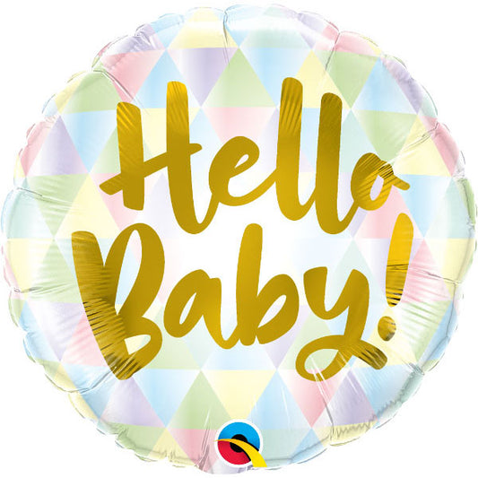 18″46cm Hello Baby! Folija balon