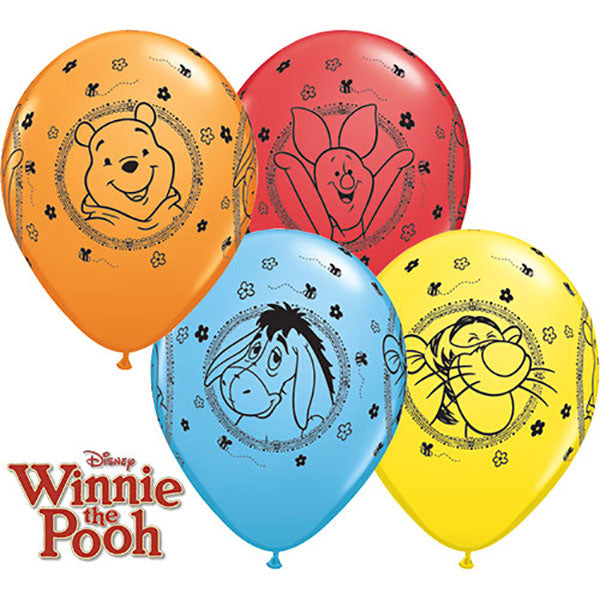 Winnie The Pooh Characters Latex Baloni