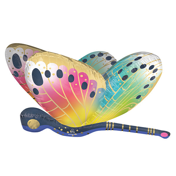 Satin Vibrant Flutters Dragonfly Veliki folija balon