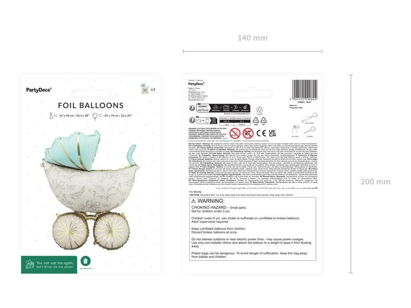 Folija balon „Kolica za bebe“