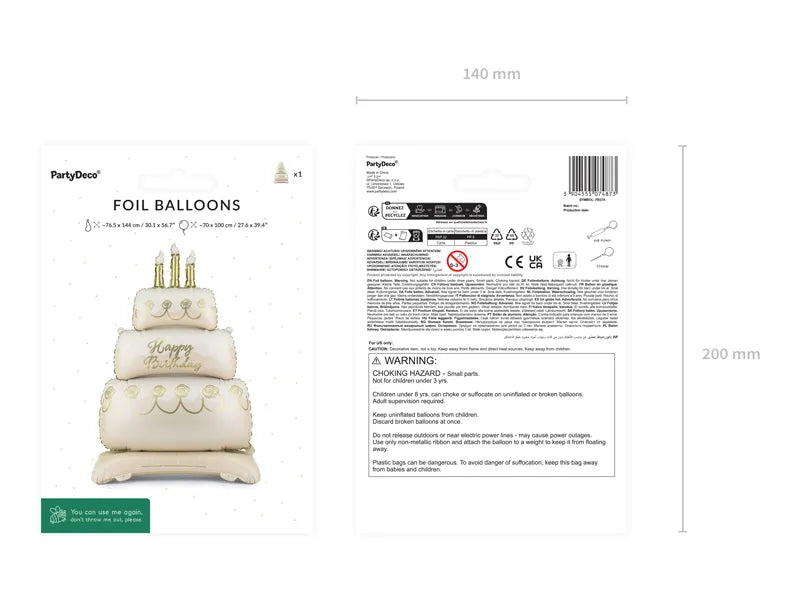 Airloonz Cake Folija balon