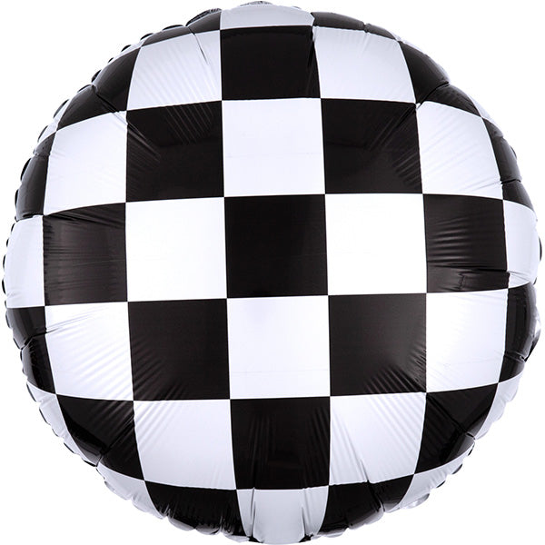 18” 45cm Foil Checkerboard Balloon