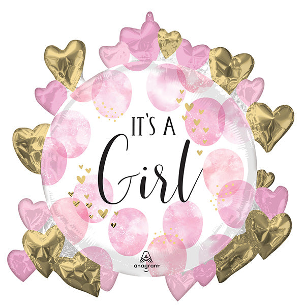 Baby Girl Watercolor Folija Balon