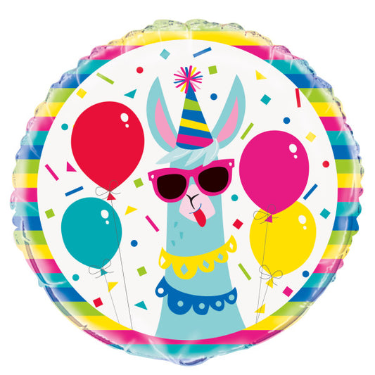 Llama Birthday Folija Balon