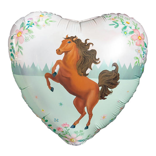 Heart Horse Folija Balon