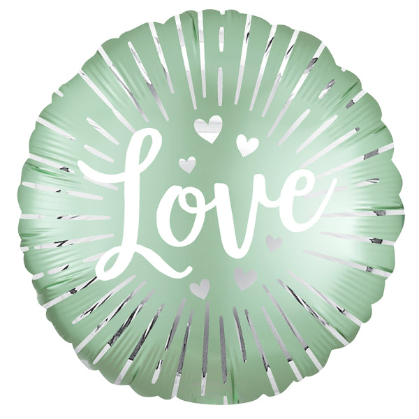 Satin Love Burst Folija Balon