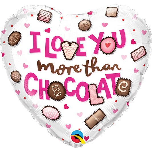 I Love You More Than Chocolate Folija Balon