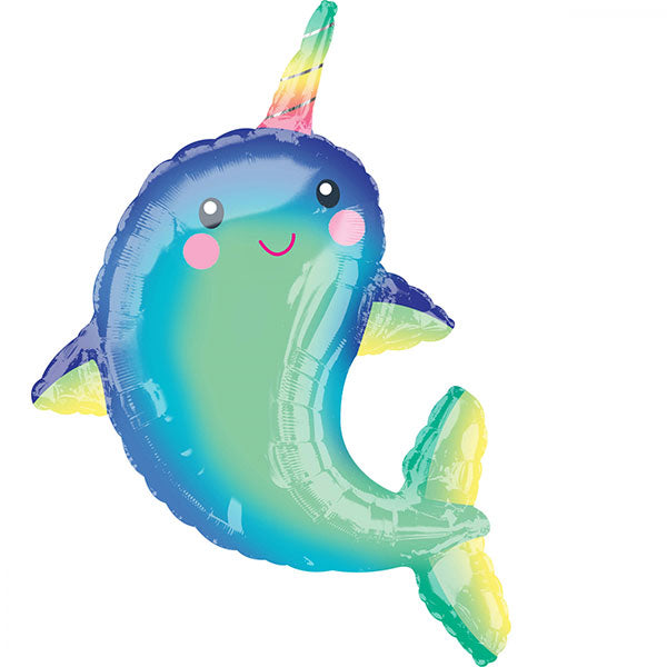 Happy Narwhal Folija Balon