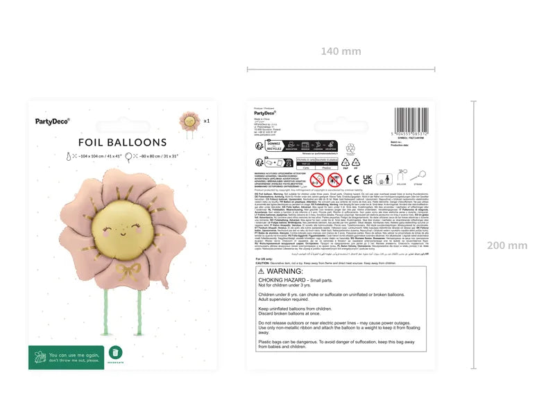 Folija balon „Cvijet“ 104 × 104 cm