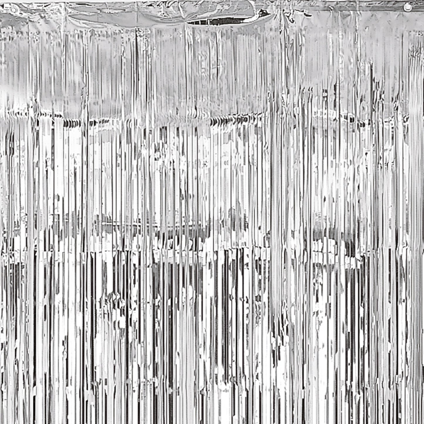 Srebrna Metalik Zavesa