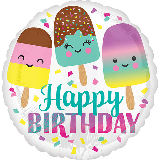 Happy Ice Cream Birthday Folija Baloni