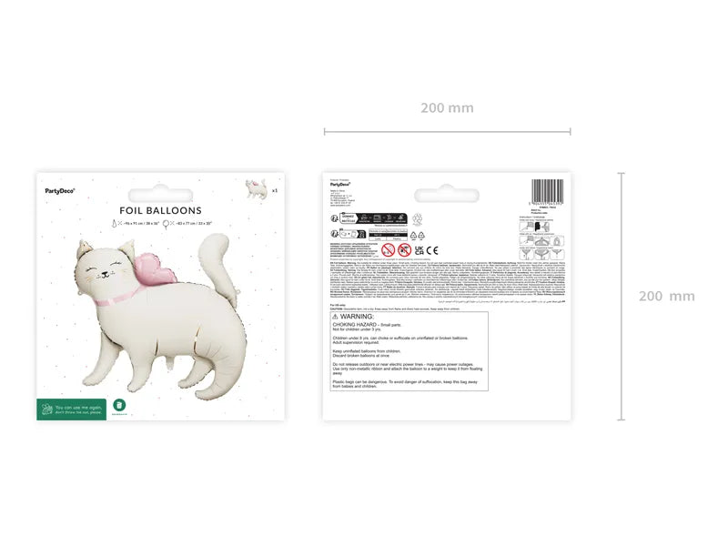 Folija balon „Macka “ 83 × 77 cm