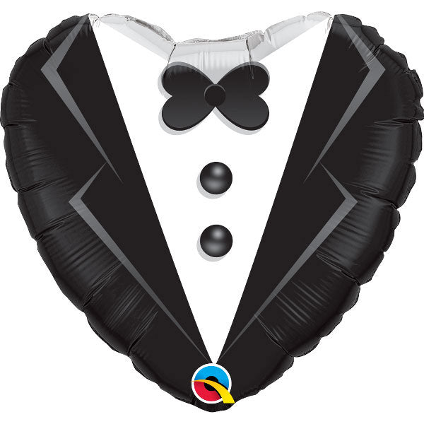 Heart Wedding Tuxedo Folija Balon