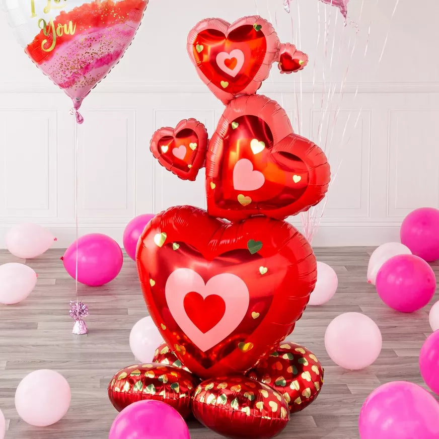 AirLoonz "Stacking Hearts" Balon