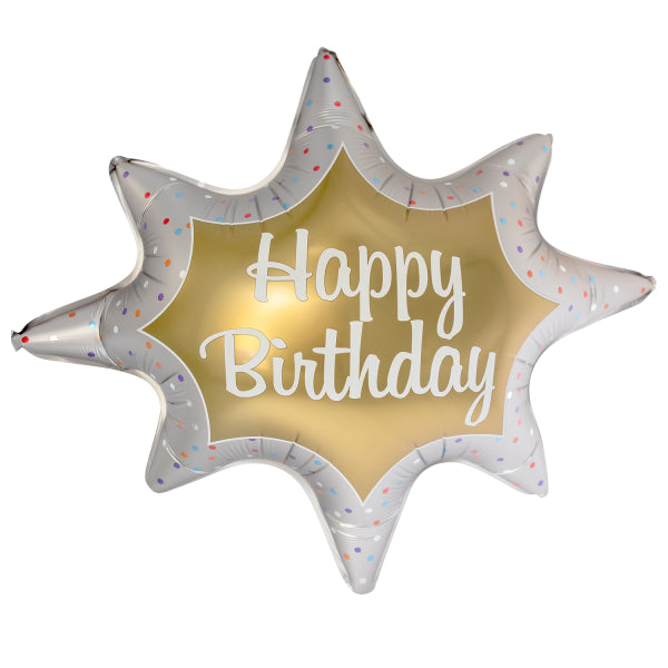 Folija Balon "Large Shape Star Happy Birthday"