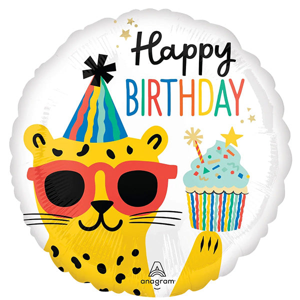 18”46 cm Party Animal Happy Birthday folija balon