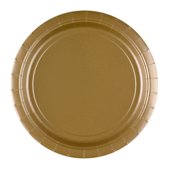 Zlatni Papirni Tanjirići – 23 cm (8 kom)