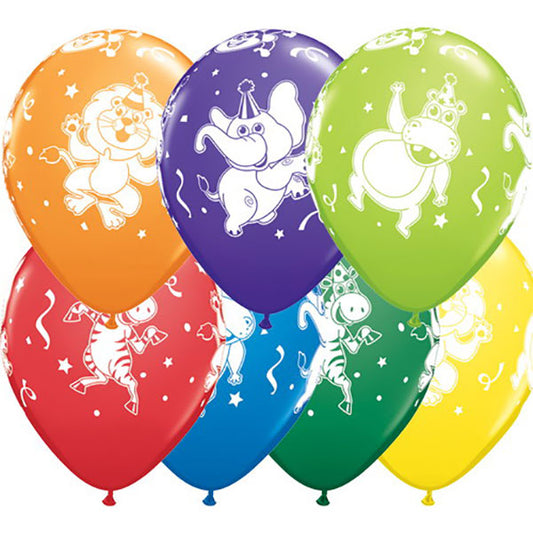 11”28cm Party Animals Latex baloni
