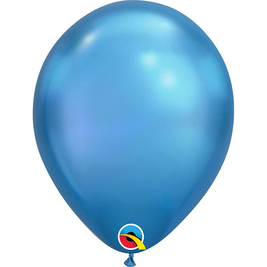 Chrome Blue Latex Baloni