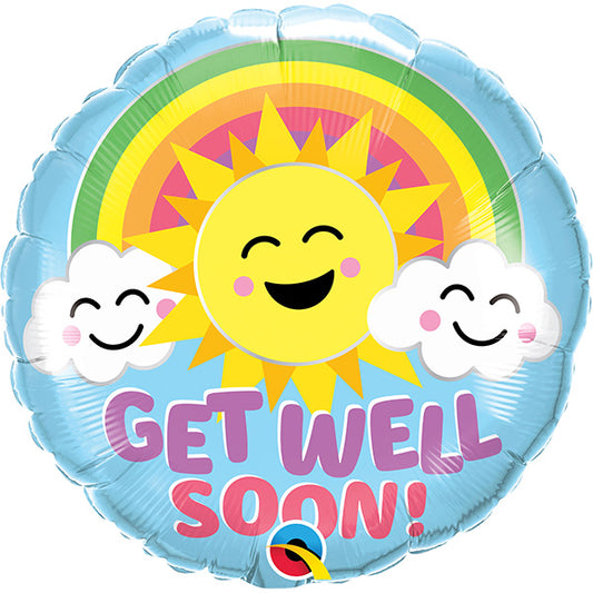 Get Well Soon Sunny Smiles Folija Balon