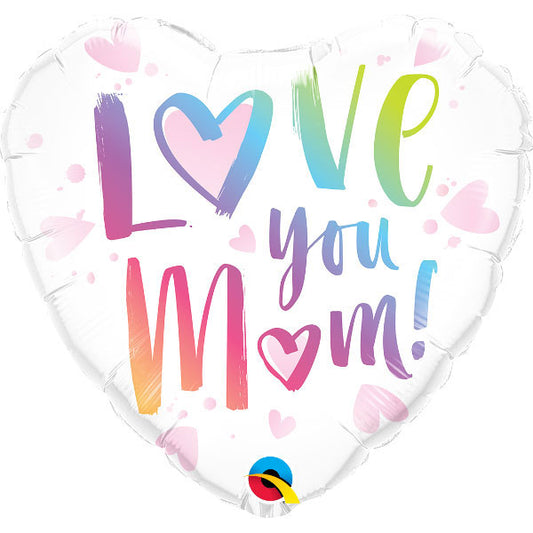 Heart Love You Mom! Folija Balon