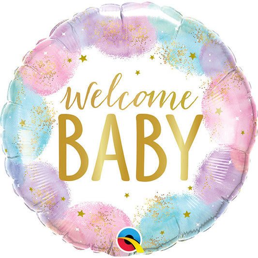 Welcome Baby Watercolor Folija Balon