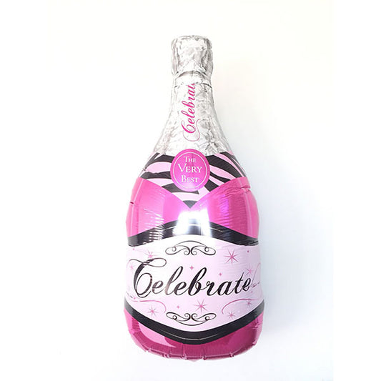 Celebrate Pink Bubbly Wine Folija Balon