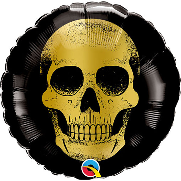 Golden Skull Head Folija Balon