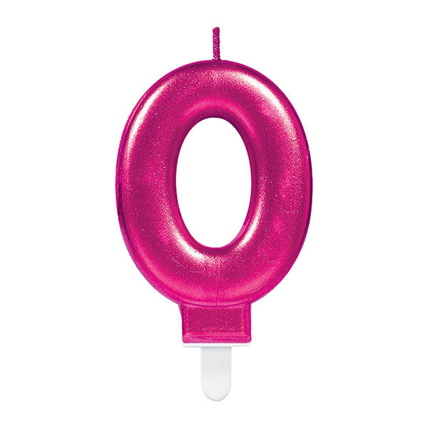 Metalik Pink Svecice 0-9