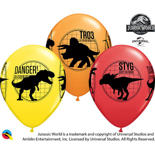 11”28cm Jurassic World Latex baloni