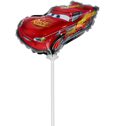 Mini folija balon na štapiću – Munja Mekvin (Cars), 23 cm