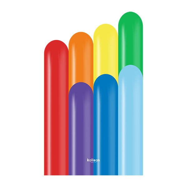 Standard Rainbow Latex Baloni