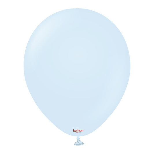 Macaron Baby Blue Latex Baloni