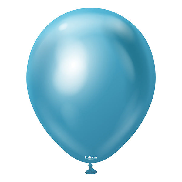Mirror Blue Latex Baloni