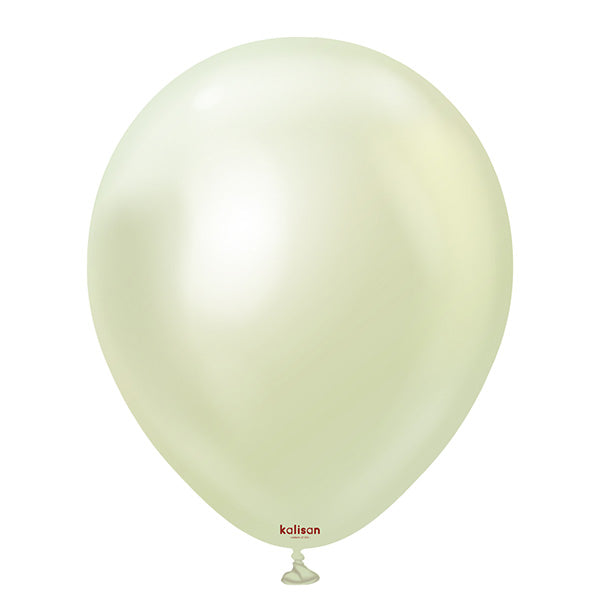 Mirror Green Gold Latex Baloni