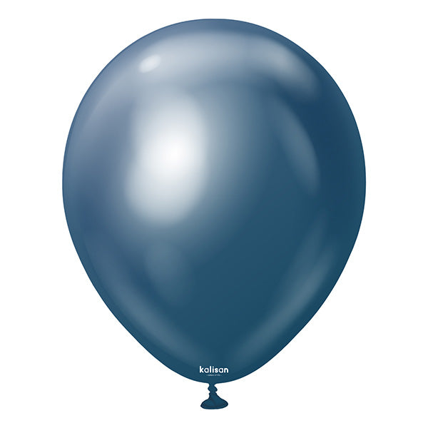 Mirror Navy Latex Baloni
