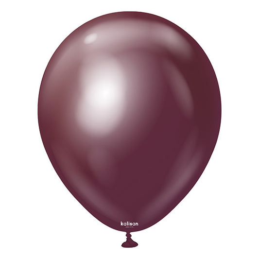 Mirror Burgundy Latex Baloni