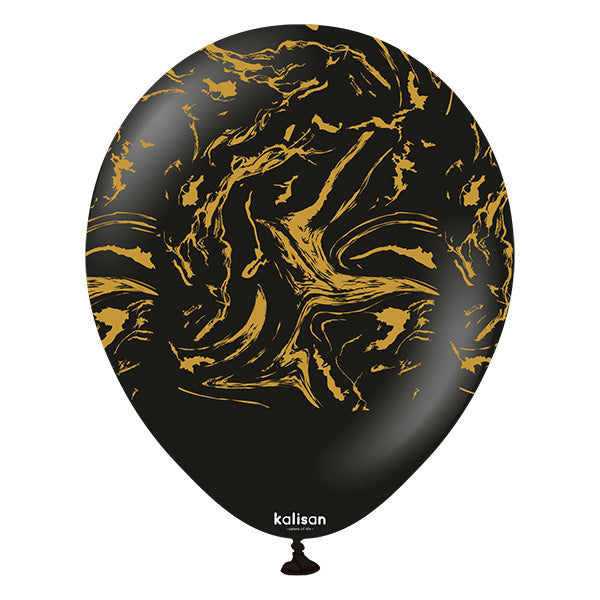 Space Nebula Black Latex Baloni