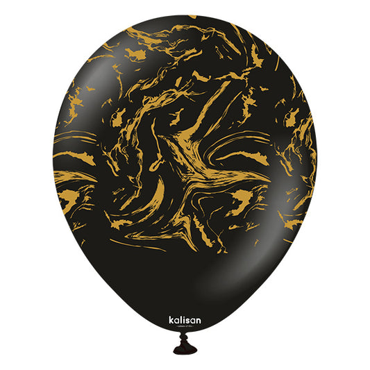 Space Nebula Black Latex Baloni