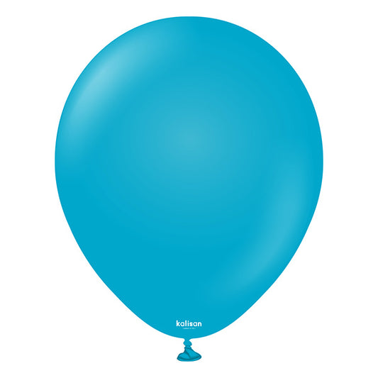 Retro Blue Glass Latex Baloni