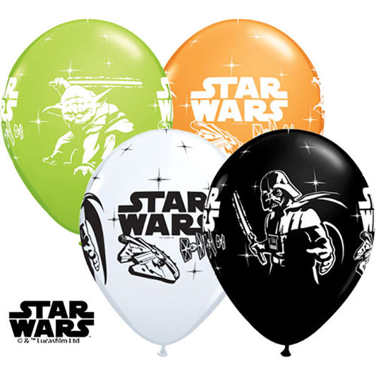 11”28cmStar Wars Darth Vader & Yoda latex balon