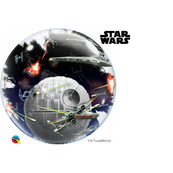 24"61 cm Double Bubble Death Star Balon