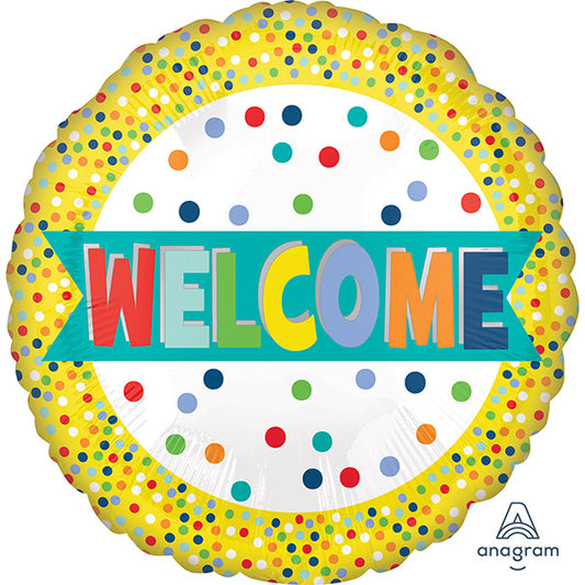 Welcome Lots Of Dots Folija Balon