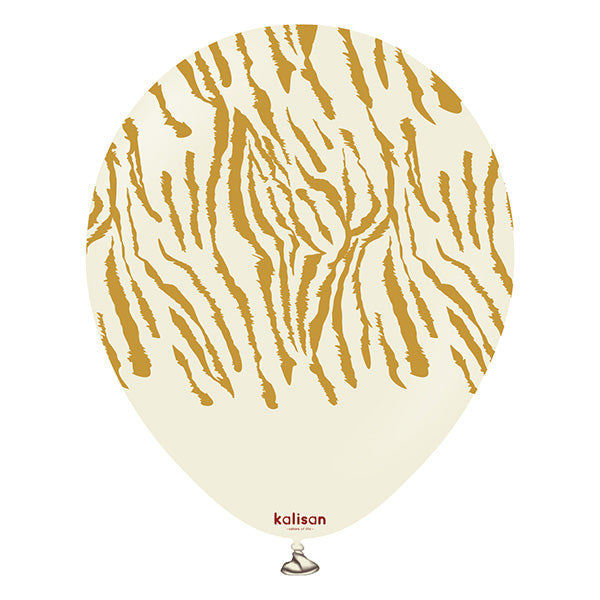 Safari Tiger White Sand latex Baloni