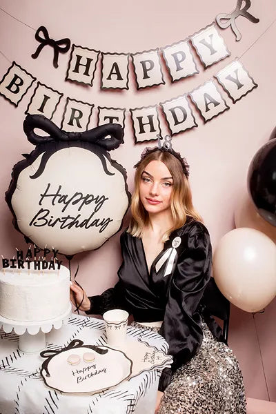 Happy Birthday Bows banner