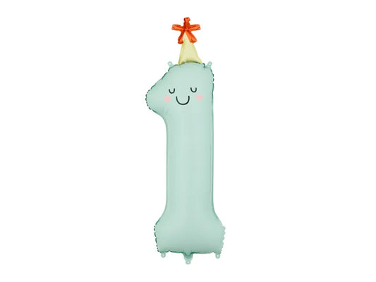 Folija balon broj 1 – mint 86 cm
